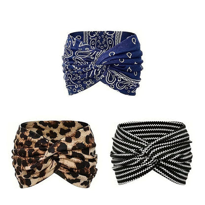 Haarband Breit Batik Vintage Stil