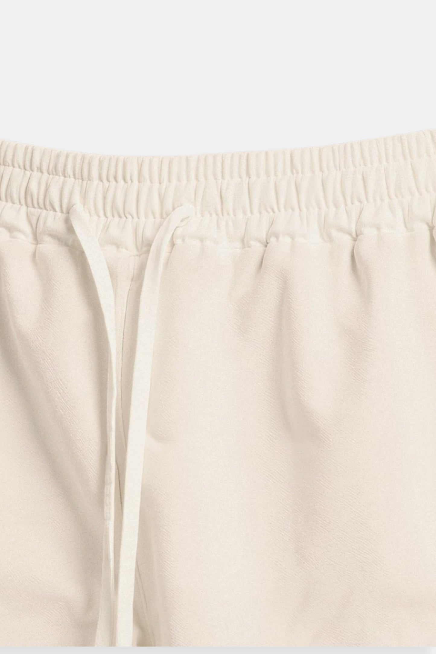 Beige Herren Shorts Komfort Kordelzug Minimalistisch