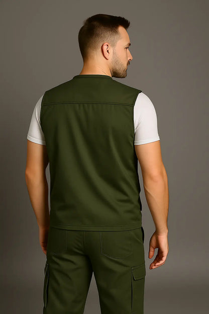 Herren Wanderweste Mit Vielen Taschen Funktionell