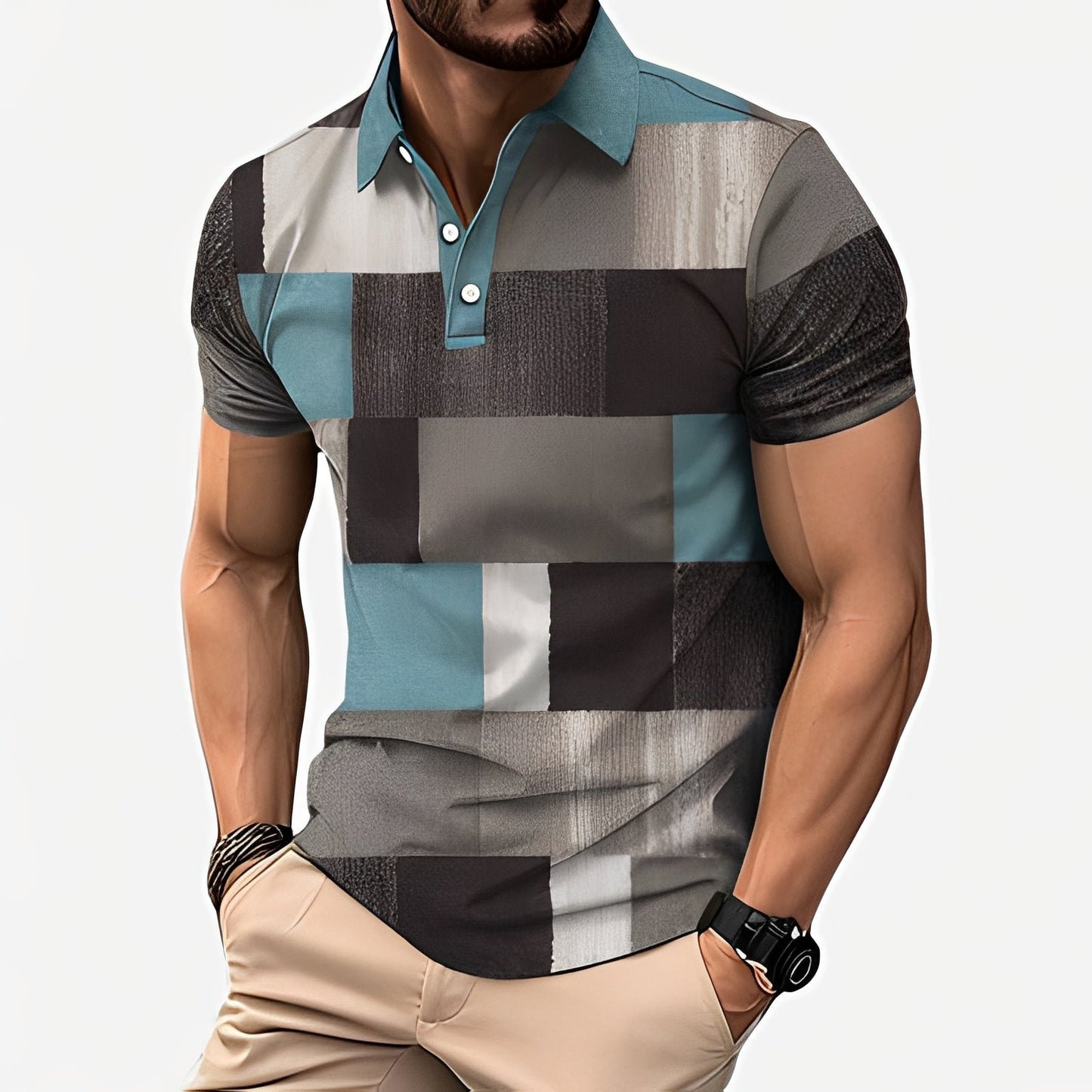 Herren T-Shirts Modern Slim Fit Stilvoll