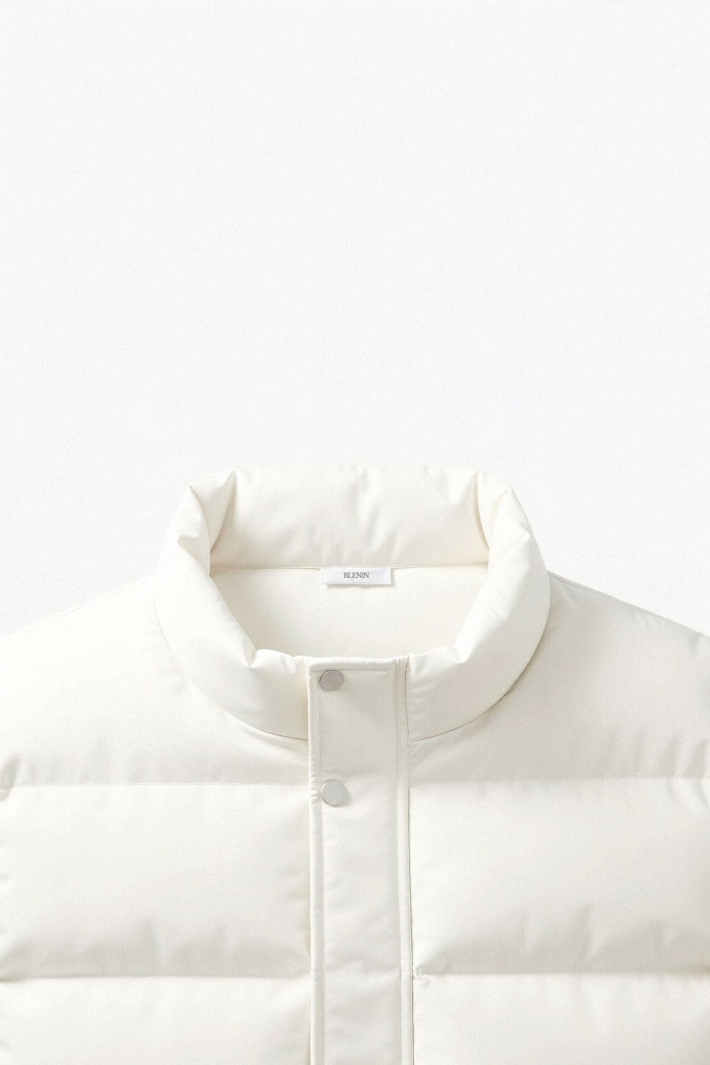 Herren Steppweste Leicht Cremeweiß Modern