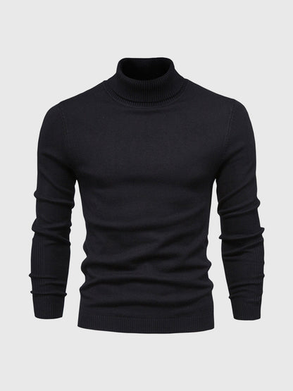Herren Rollkragenpullover Waschbar Weich
