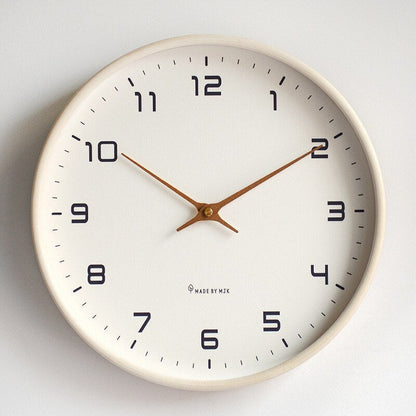 Nordische Wanduhr Massivholz Luxus Design