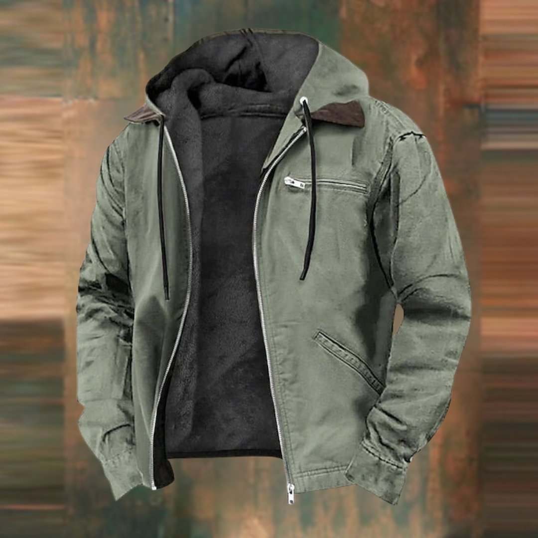 Warme Winter-Hoodie-Jacke Modern Stilvoll