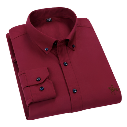 Herren Freizeithemd Knitterfrei Modern Leicht