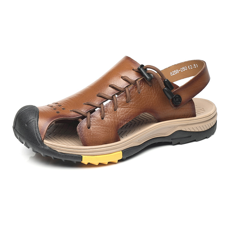 Ledersandalen Männer Robust Bequem Sommer - BerlinGlamour