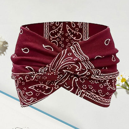 Haarband Breit Batik Vintage Stil