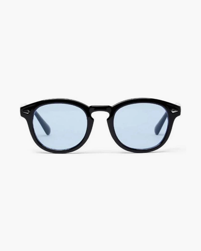 Runde Sonnenbrille Männer Schwarz Modisch - BerlinGlamour