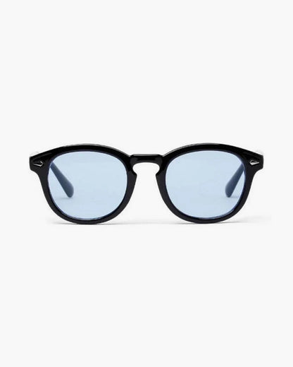 Runde Sonnenbrille Männer Schwarz Modisch - BerlinGlamour