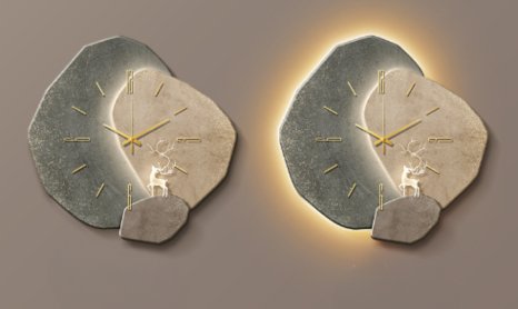 Skandinavische Wanduhr Modern Minimalistisch Weiss