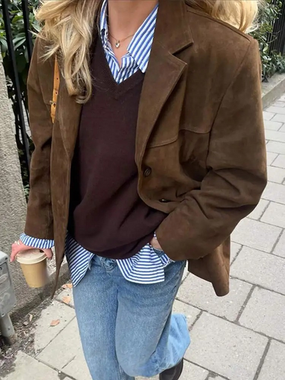Übergroßer Herren Trenchcoat Braun Winter