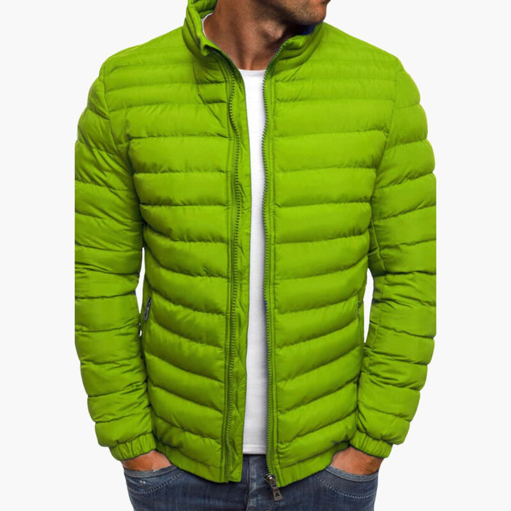 Lederschöne Gepolsterte Damenjacke Elegent