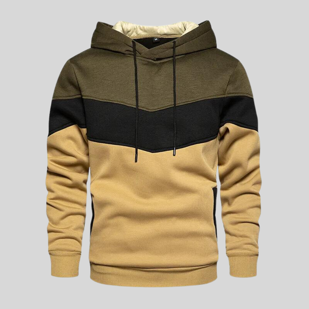 Patchwork Pullover Herren Baumwolle Modern