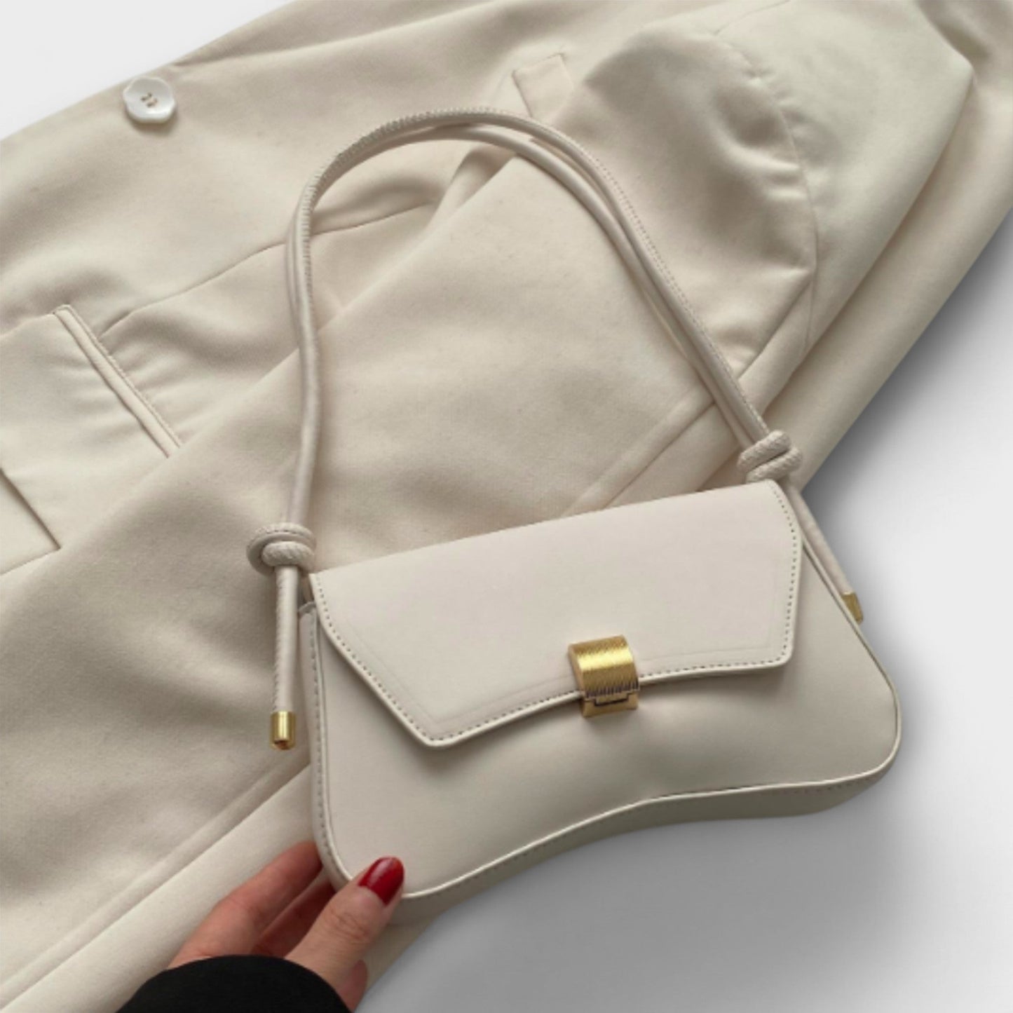 Schultertasche Damen Stylisch Leder Groß