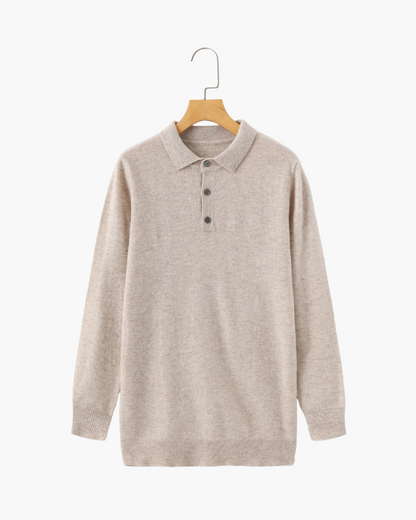 Herren Kaschmirpullover Luxus Polokragen Warm