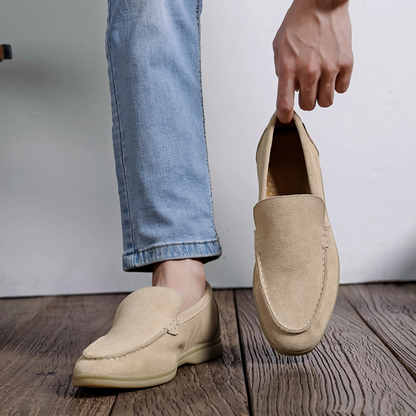 Herren Loafers Wildleder Italienischer Stil Schuhe