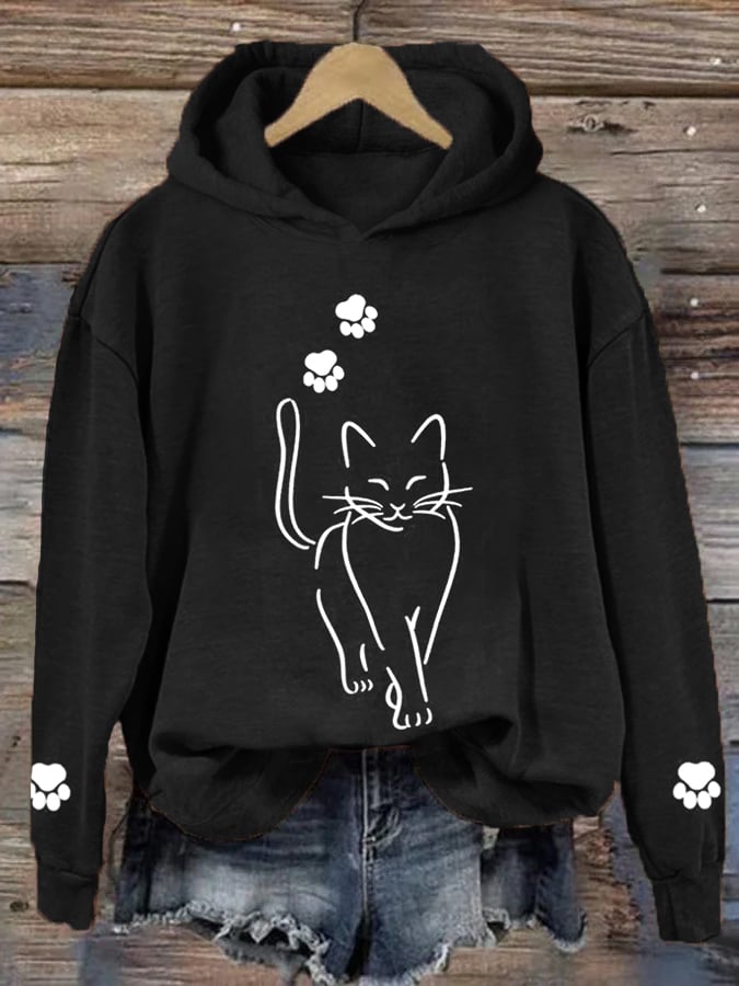 Cooler Katzen-Hoodie für Frauen von BerlinGlamour
