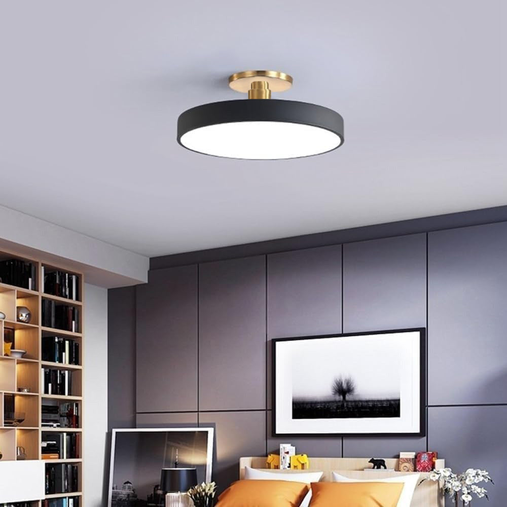 LED Deckenleuchte Modern Gold Mit Dimmfunktion