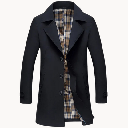 Herren-Trenchcoat Nachhaltig Winddicht Elegant