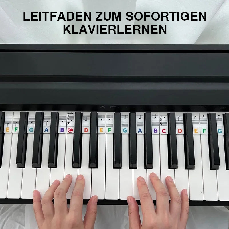Klavier Etiketten Silikon Abnehmbar 88 Tasten