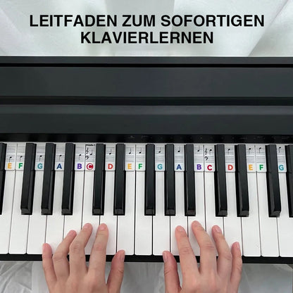 Klavier Etiketten Silikon Abnehmbar 88 Tasten