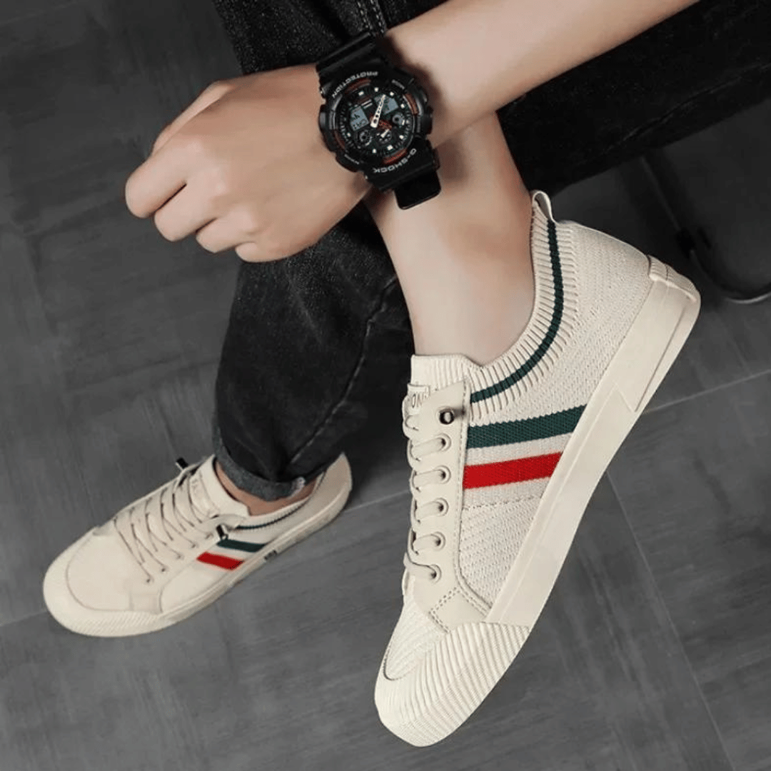 Männer Sneaker Strickmuster Lässig Sportlich