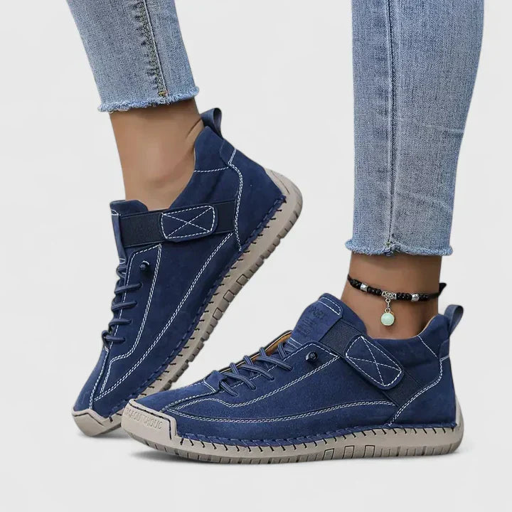 Damen Sneaker Lässig Schnürsenkel Bequem