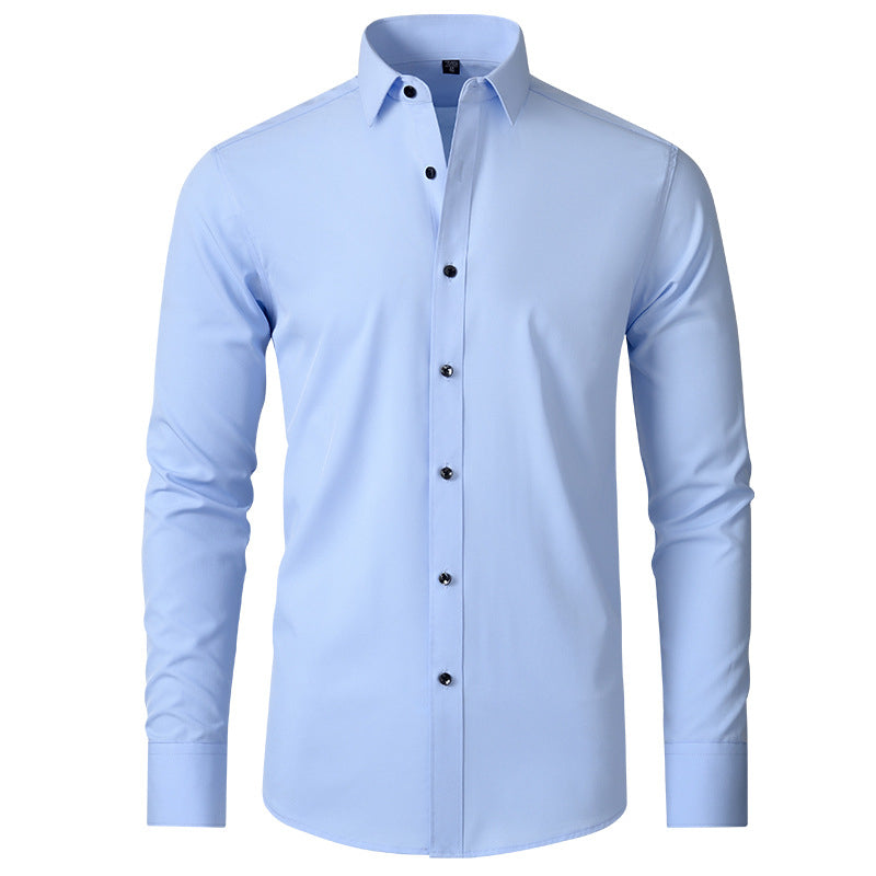 Herren Hemd Slim Fit Langarm Business Stretch