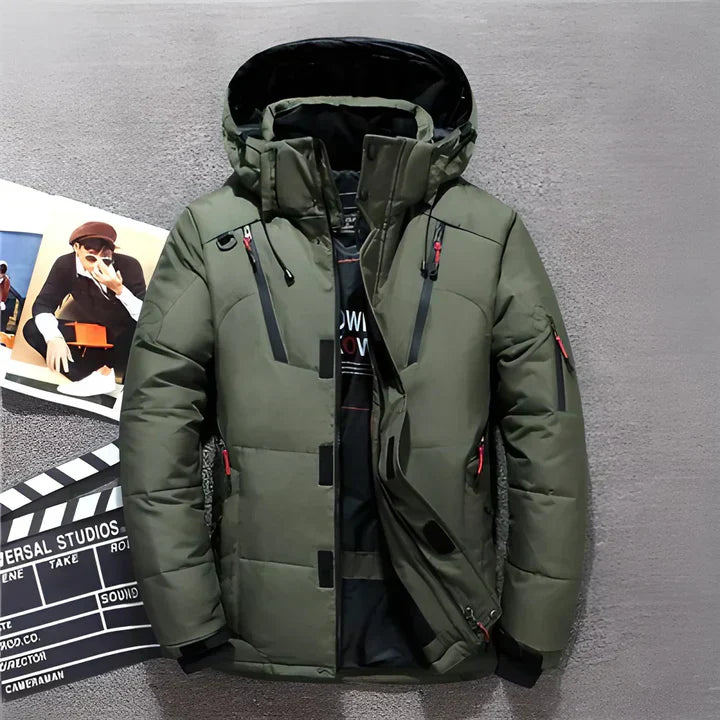 Luxuriöse Daunenjacke Berlin Style Warm