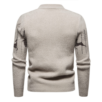 Weihnachtspullover Herren Warm Modern Christmas