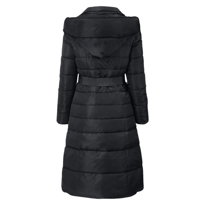 Damen Pufferjacke Elegante Umlegekragen Knopf