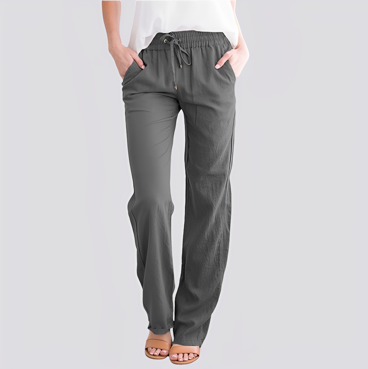 Damen Hose Leicht Elastisch Bequem