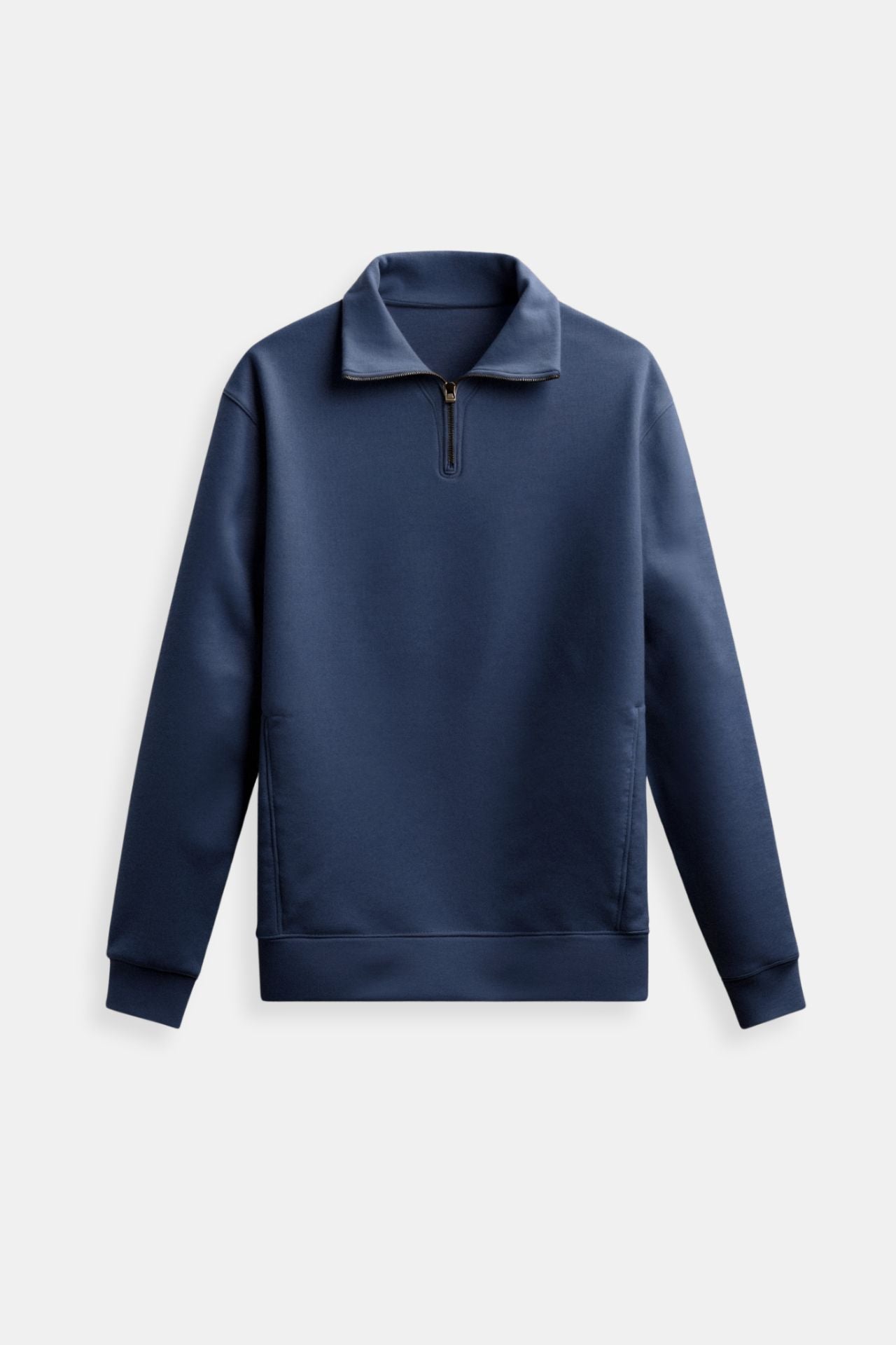 Wärmer Fleece Pullover Reißverschluss Modern