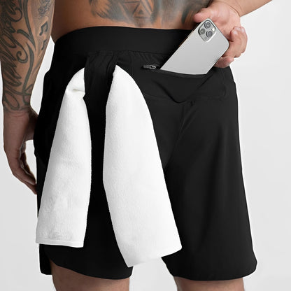 Herren Sportshorts Schnelltrocknend Atmungsaktiv