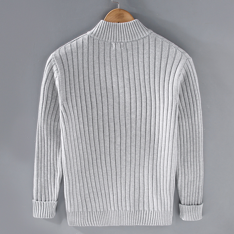 Herren Strickcardigan Reißverschluss Freizeit Pullover