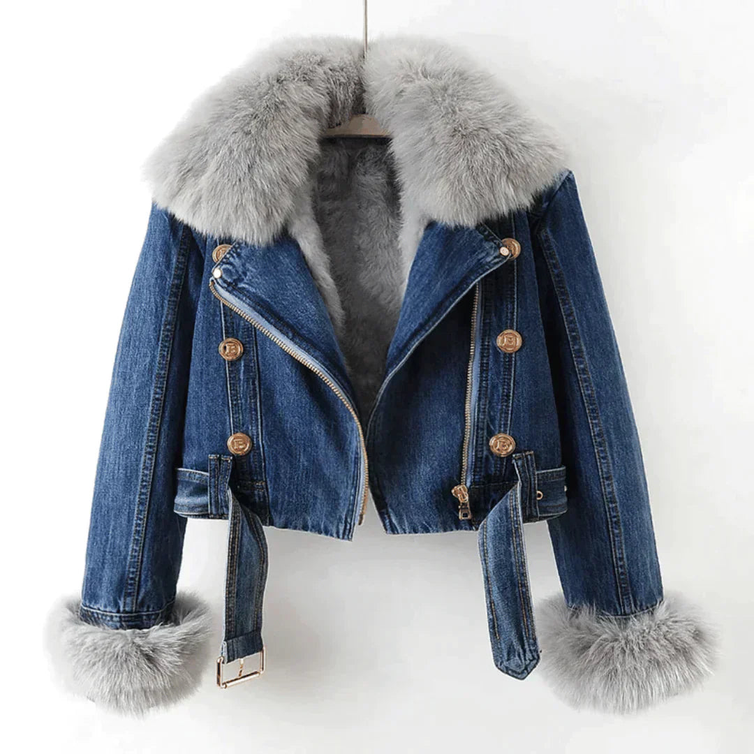 Elegante Lederjacke Damen Modern