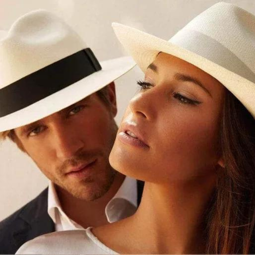 Herren Panama Hut Elegante Sommermütze