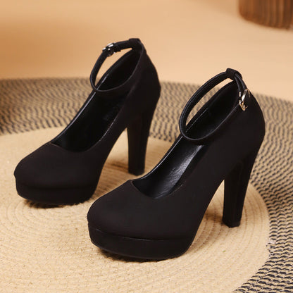 Damen High Heels mit Schnalle Elegante Schuhe