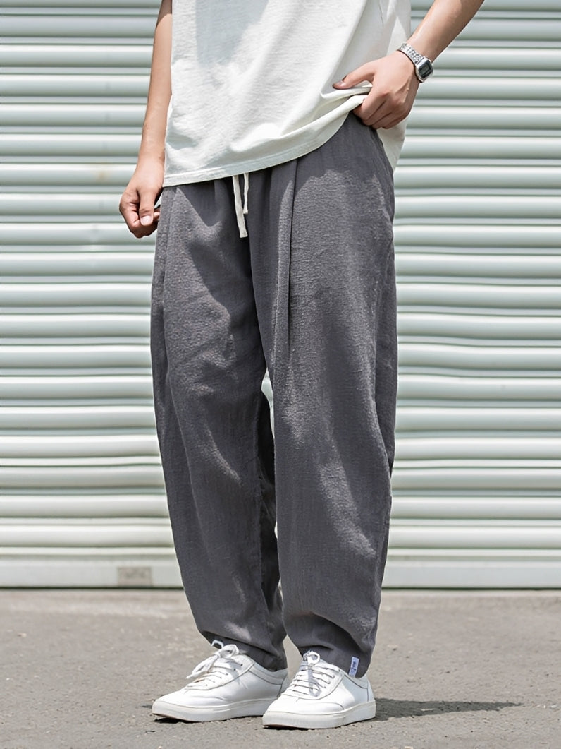 Herrenhose Gerade Geschnitten Bequem Weite