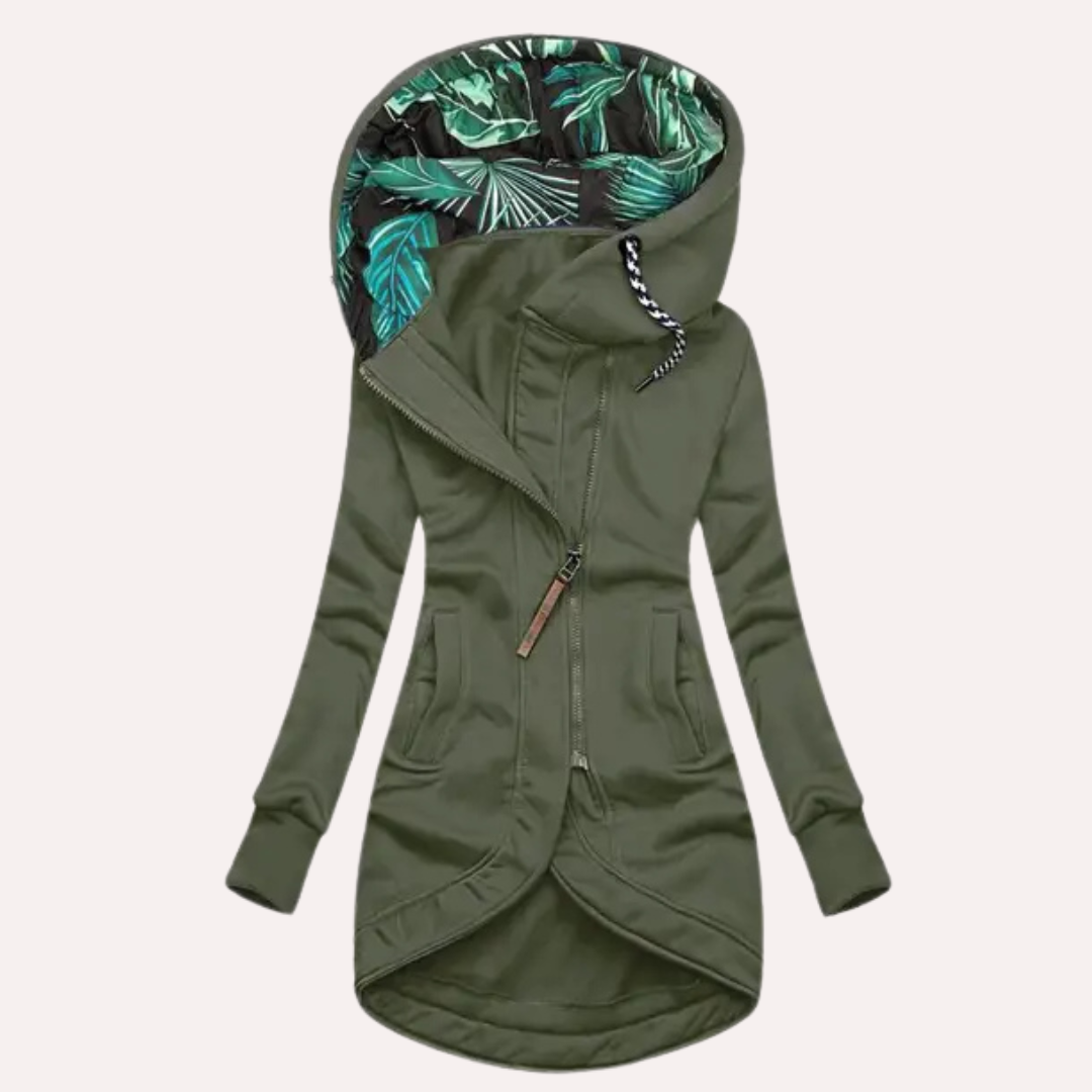 Damen Hoodie Lässig Gemustert Kapuze Trendy
