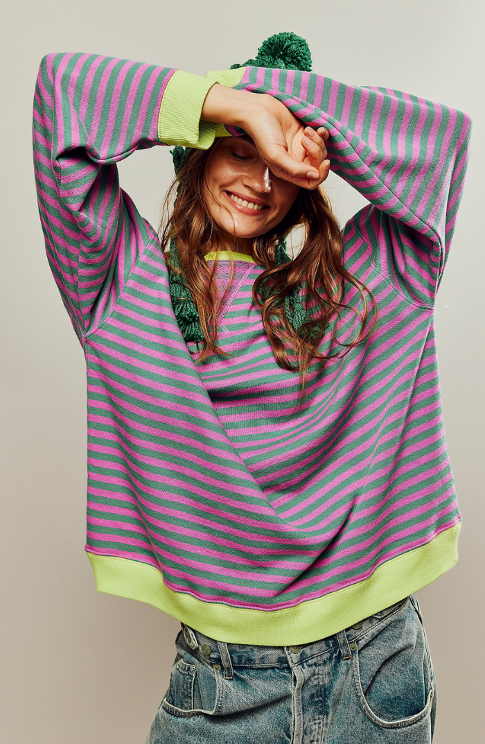 Damen Pullover Frühling Rundhals Strick - BerlinGlamour