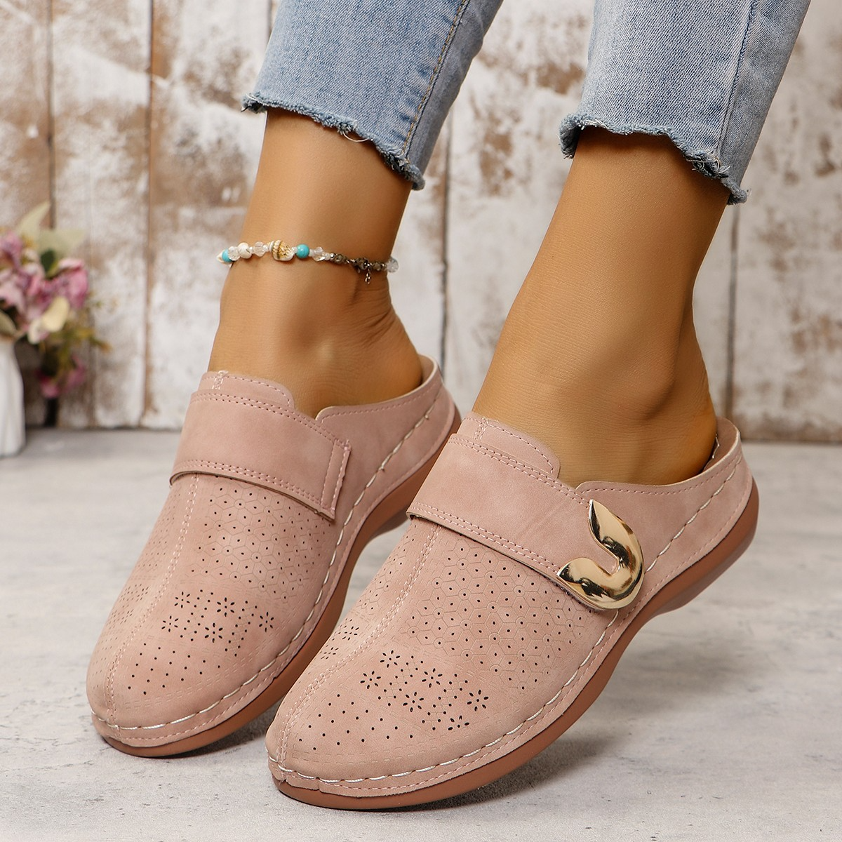 Sommerpantoffeln Damen Bequem Sandalen