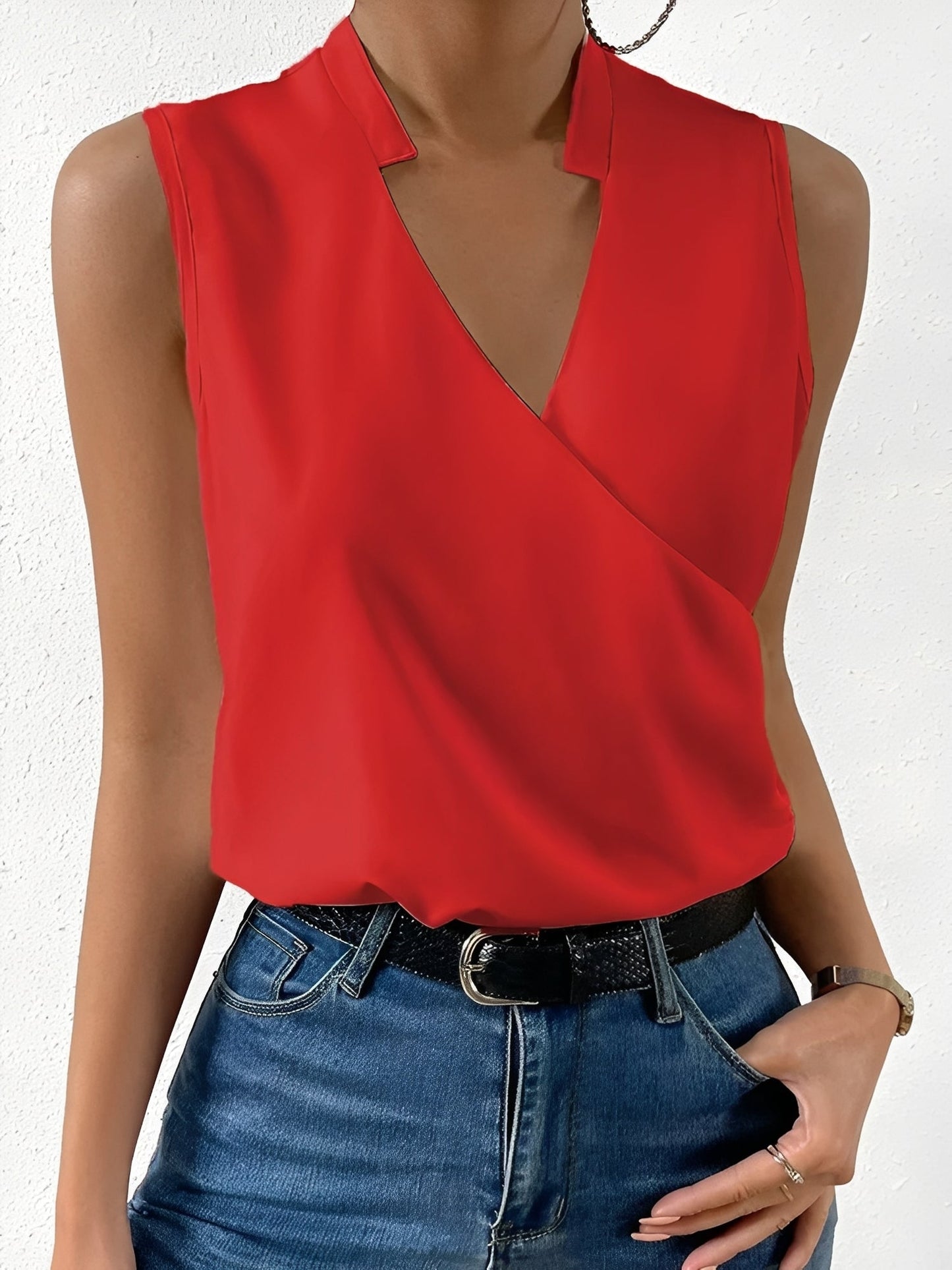 Ärmellose Damenbluse Sommerlich Elegante Bluse