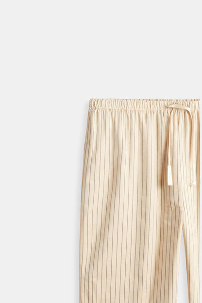 Herren Loungehose Nadelstreifen Modern Oldschool Stil