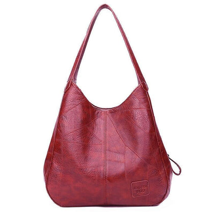 Ledertasche Damen Retro Style Groß