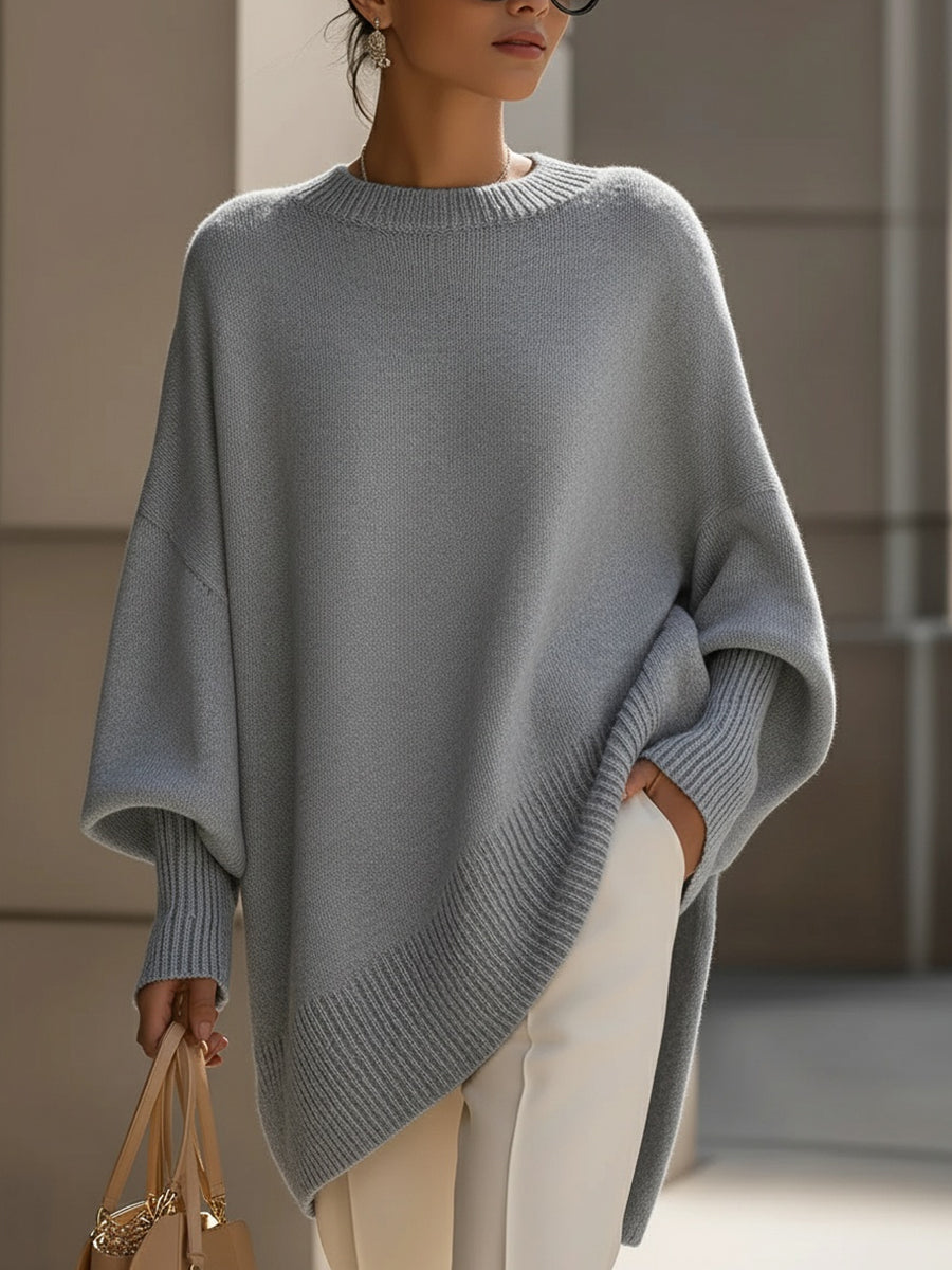 Damen Oversized Pullover Elegantes Großformat