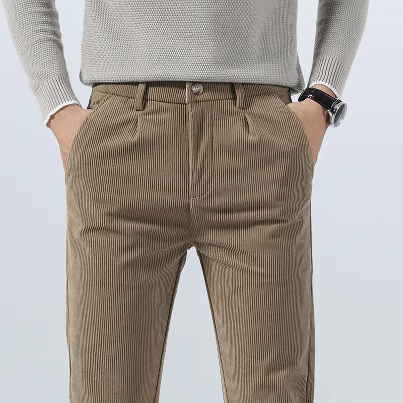 Herren Chino Hose Khaki Modern