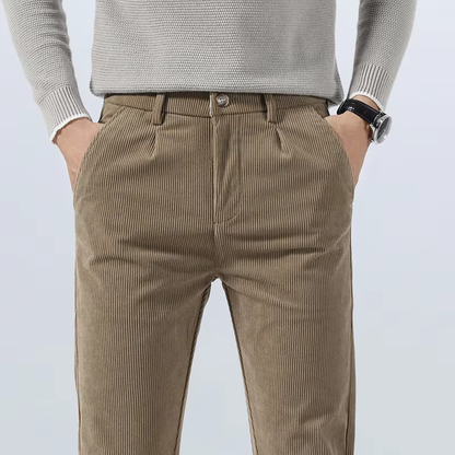 Herren Chino Hose Khaki Modern