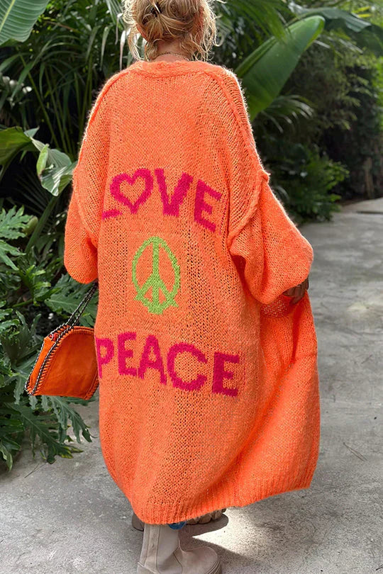Modische Strickjacke Damen Trendig Geschnürt