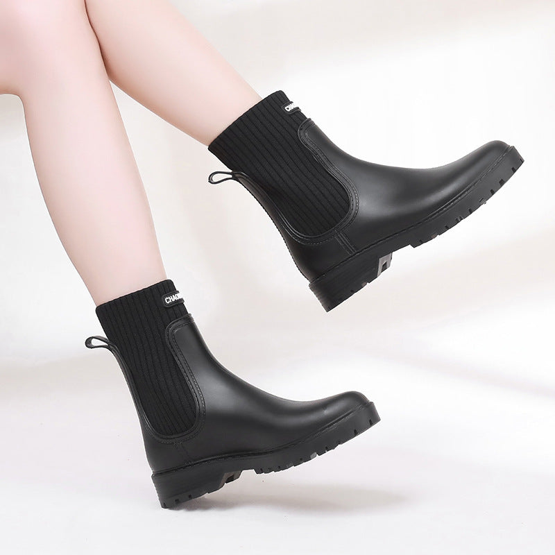 Wasserdichte Damen Regenstiefel Bequem Heidi Mode - BerlinGlamour